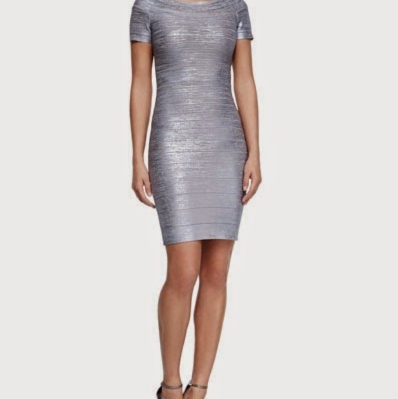Herve Ledger Bandage Dress